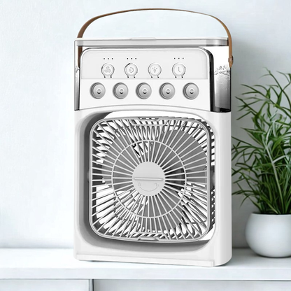 🌬️ Ventilatore da Scrivania con Timer e Brina Rinfrescante | Polar Floe